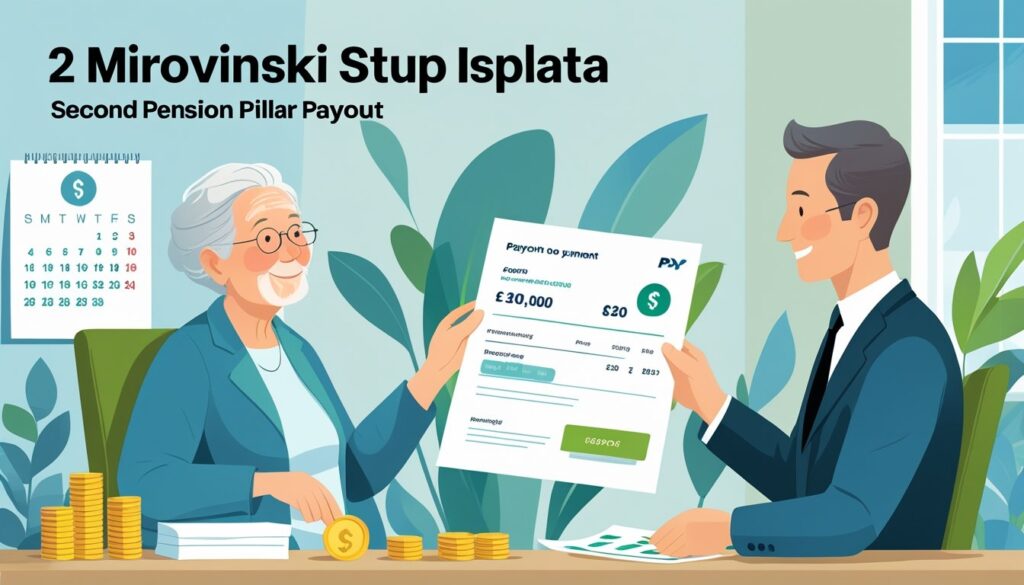 Starija osoba prima isplatu mirovine od financijskog savjetnika u ugodnom okruženju.